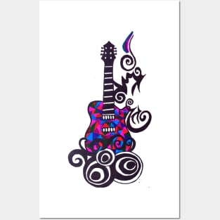 Travelers guitar Posters and Art